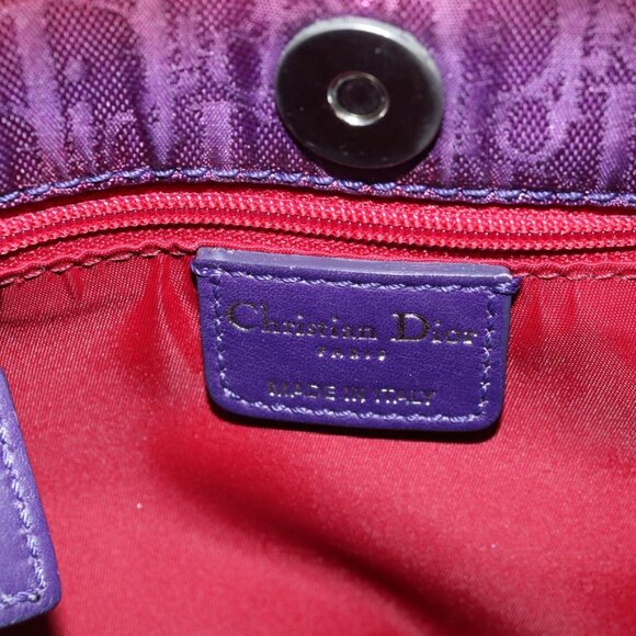 Christian Dior Purple Trotter Canvas Shoulder Bag - Picture 12 of 16